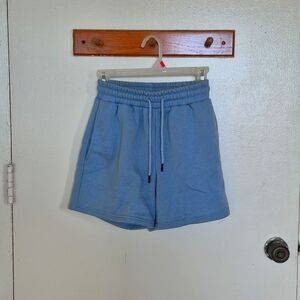 Womens Blue Cotton Shorts Size Small